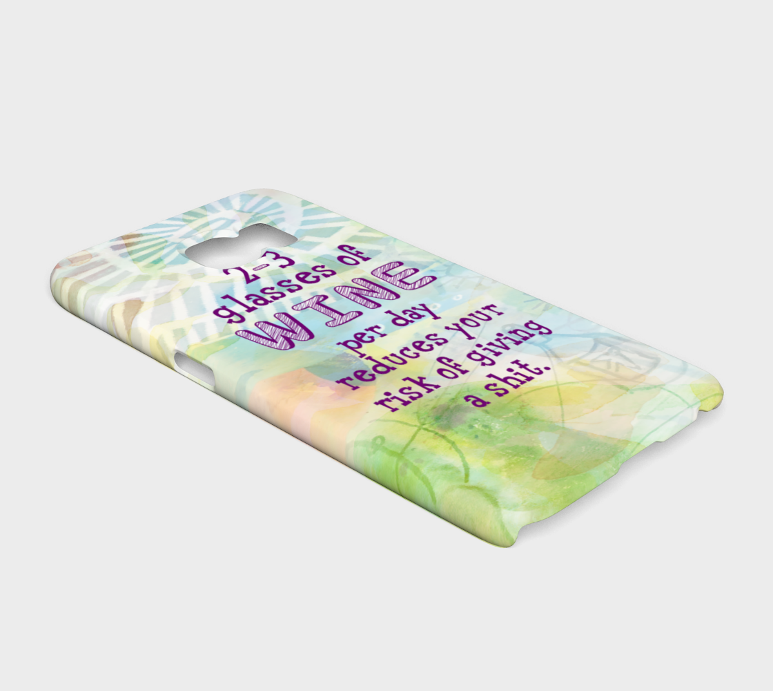 873 Three Glasses Of Wine Per Day Device Case - deloresartcanada