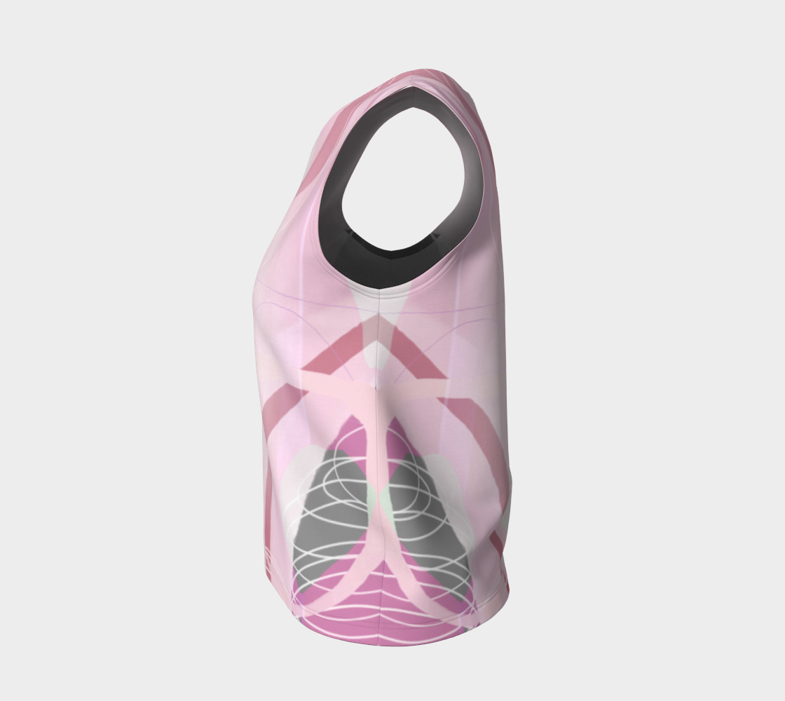 Shenanigans  Loose Tank by Deloresart in Soft Pinks - deloresartcanada