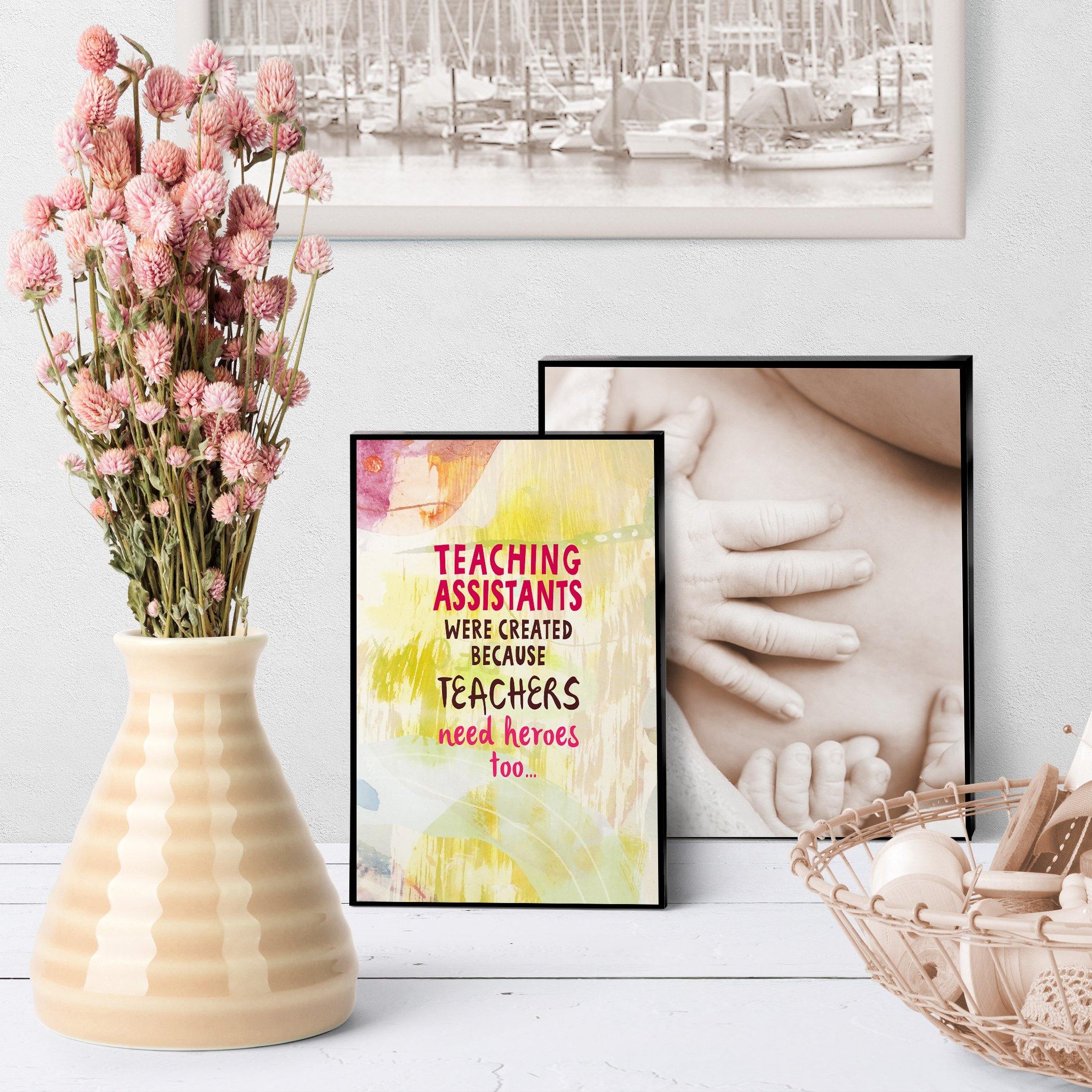 0870 Teachers Need Heroes Art - deloresartcanada