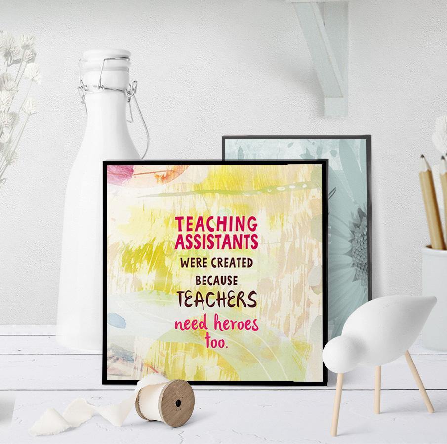 0870 Teachers Need Heroes Art - deloresartcanada