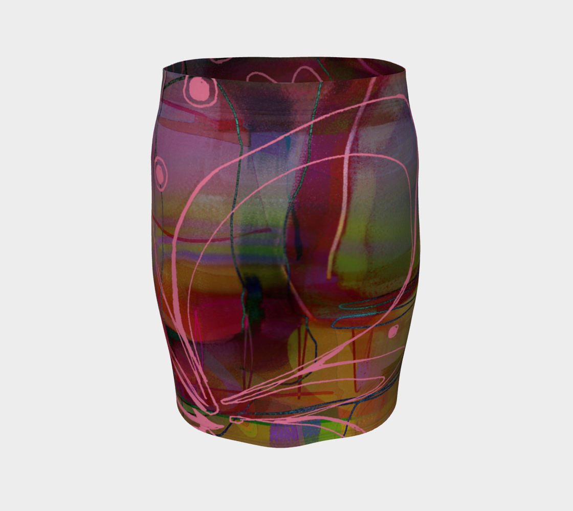Trust Me, You Can Dance Fitted Skirt by Deloresart - deloresartcanada