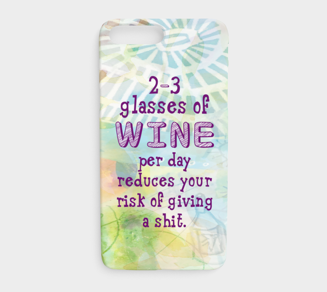 873 Three Glasses Of Wine Per Day Device Case - deloresartcanada