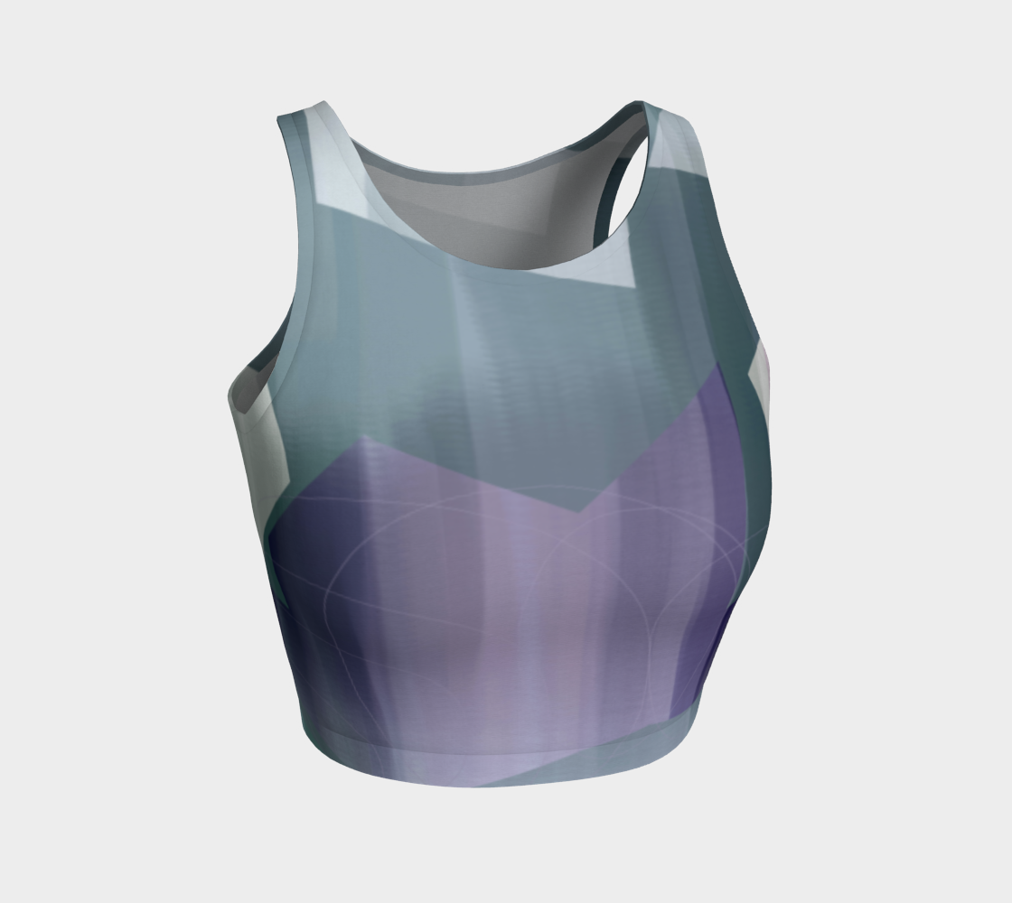 Satin Symmetry Crop Top by Deloresart - deloresartcanada