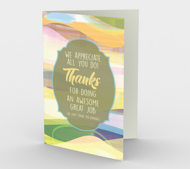 1180. We Appreciate All You Do  Card by DeloresArt