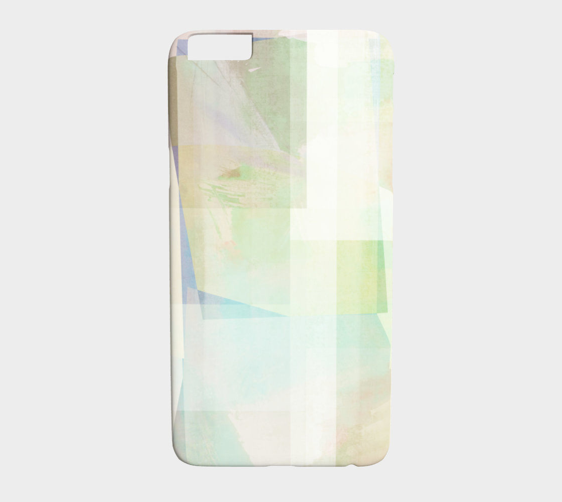 Del 490D Square Off Textured Purples And Greens Device Case - deloresartcanada