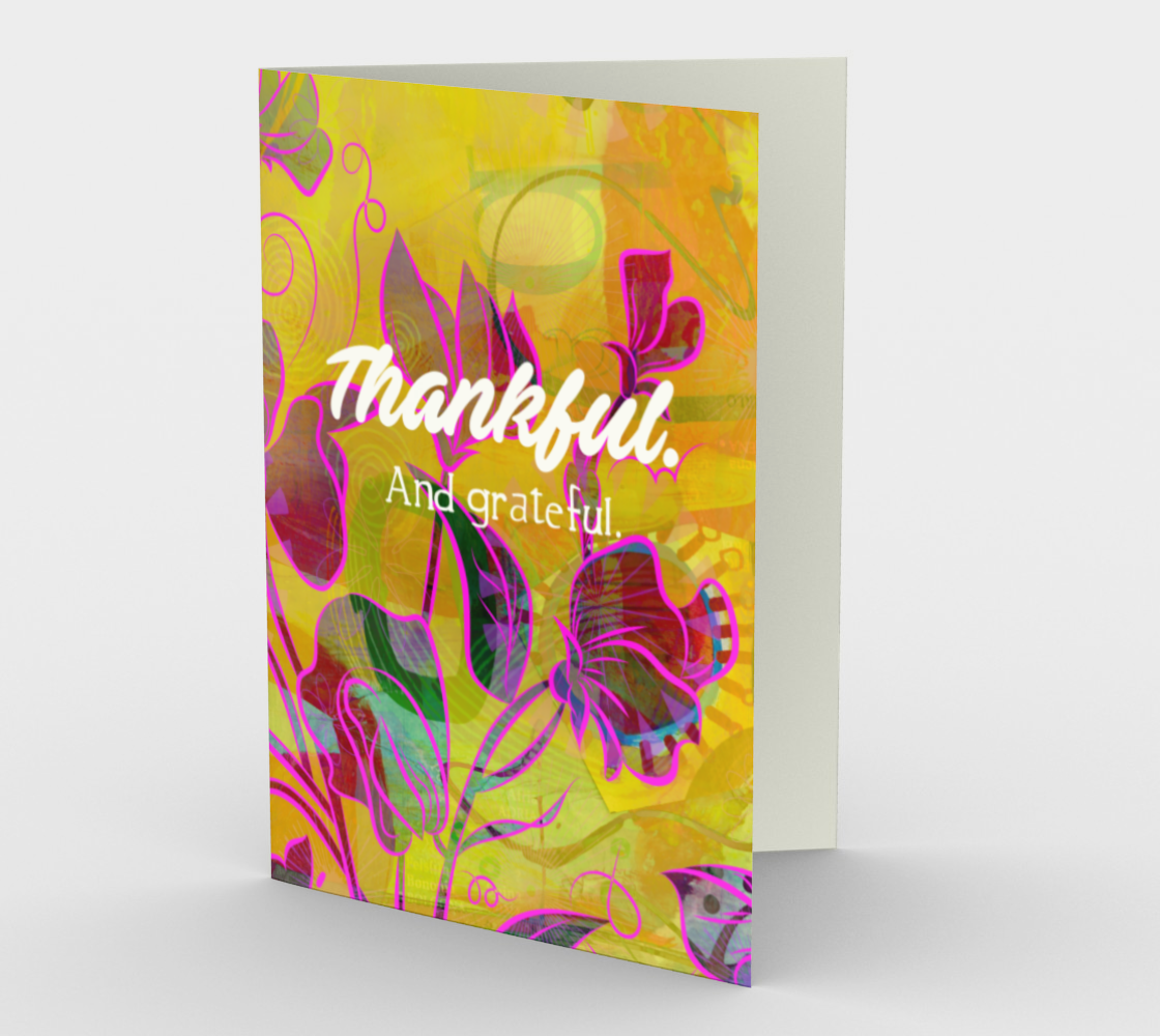 0940.Thankful. And Grateful  Card by DeloresArt