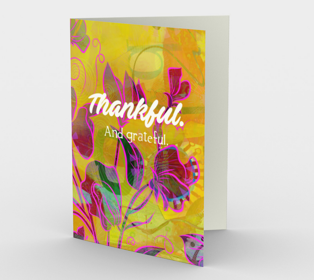 0940.Thankful. And Grateful  Card by DeloresArt