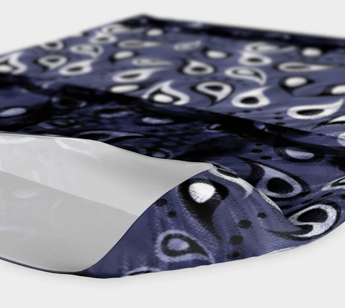 Bittermelon Paisley Headband in Denim - deloresartcanada