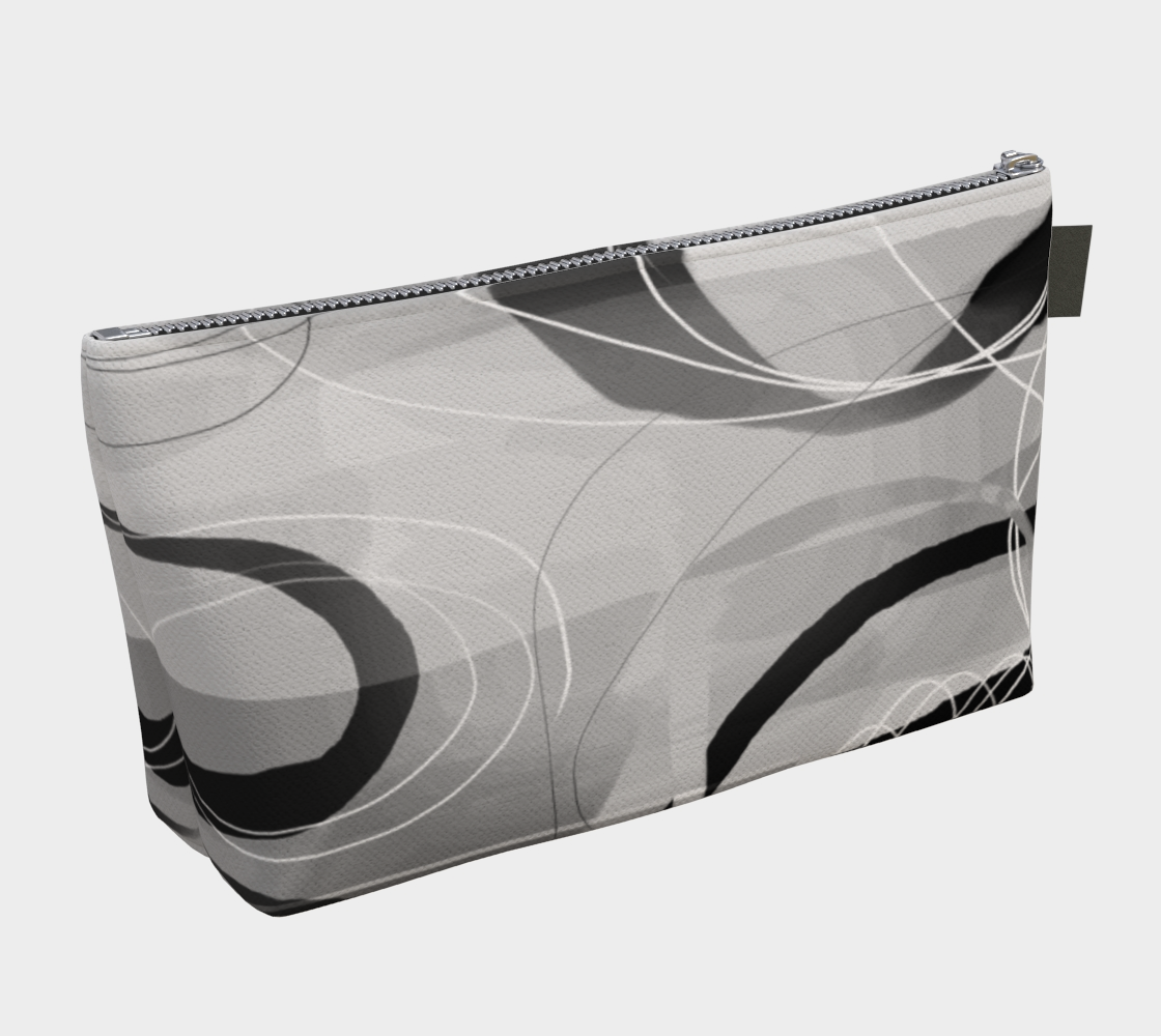 Shenanigans Makeup Bag in Greyscale - deloresartcanada