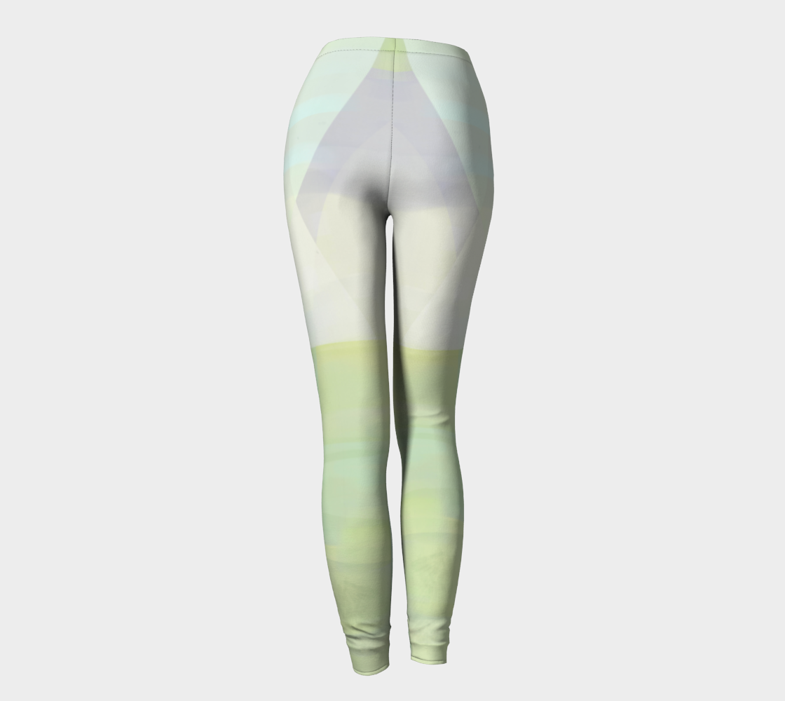 Angle Iron Greens Leggings by Deloresart - deloresartcanada
