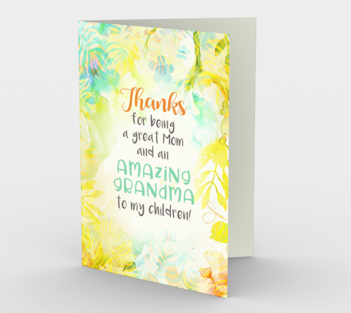 1197. Thanks Amazing Grandma  Card by DeloresArt