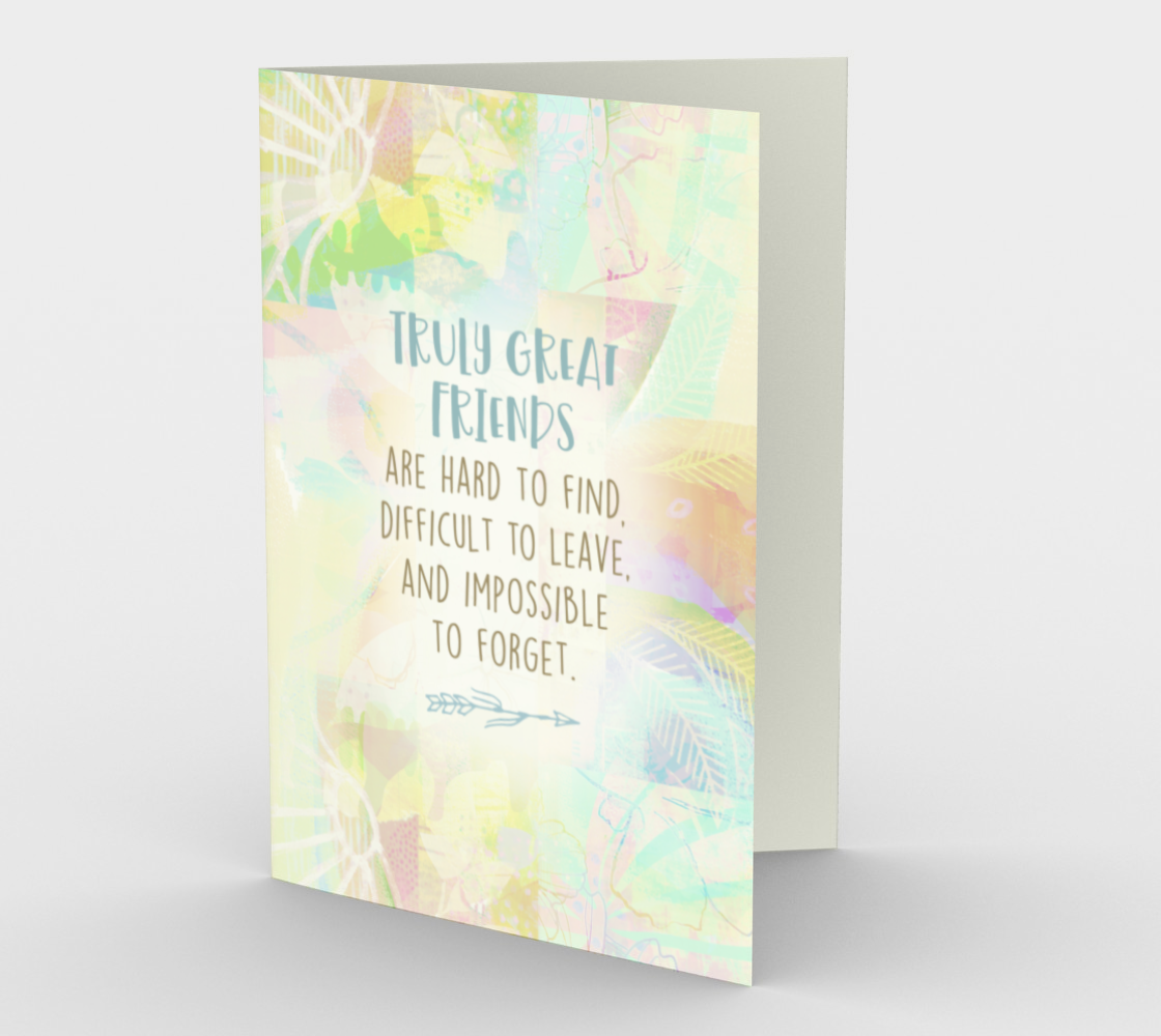 0591 Truly Great Friends Card by Deloresart - deloresartcanada