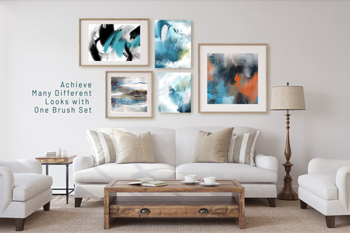 Volume 030 - Abstract Art Acrylic and Oil Brushes - deloresartcanada