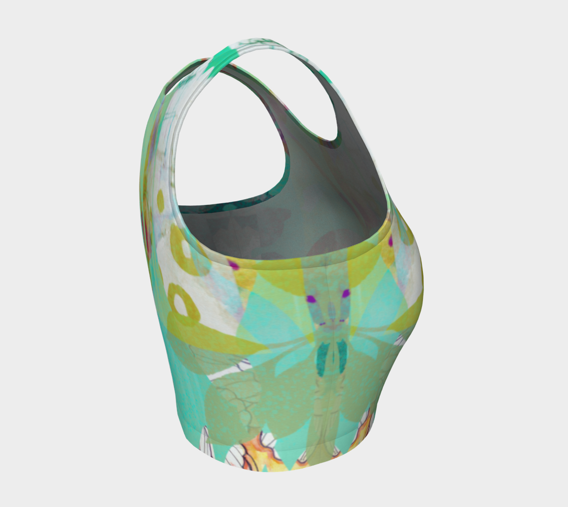 Abundant Forest Crop Top by Deloresart - deloresartcanada