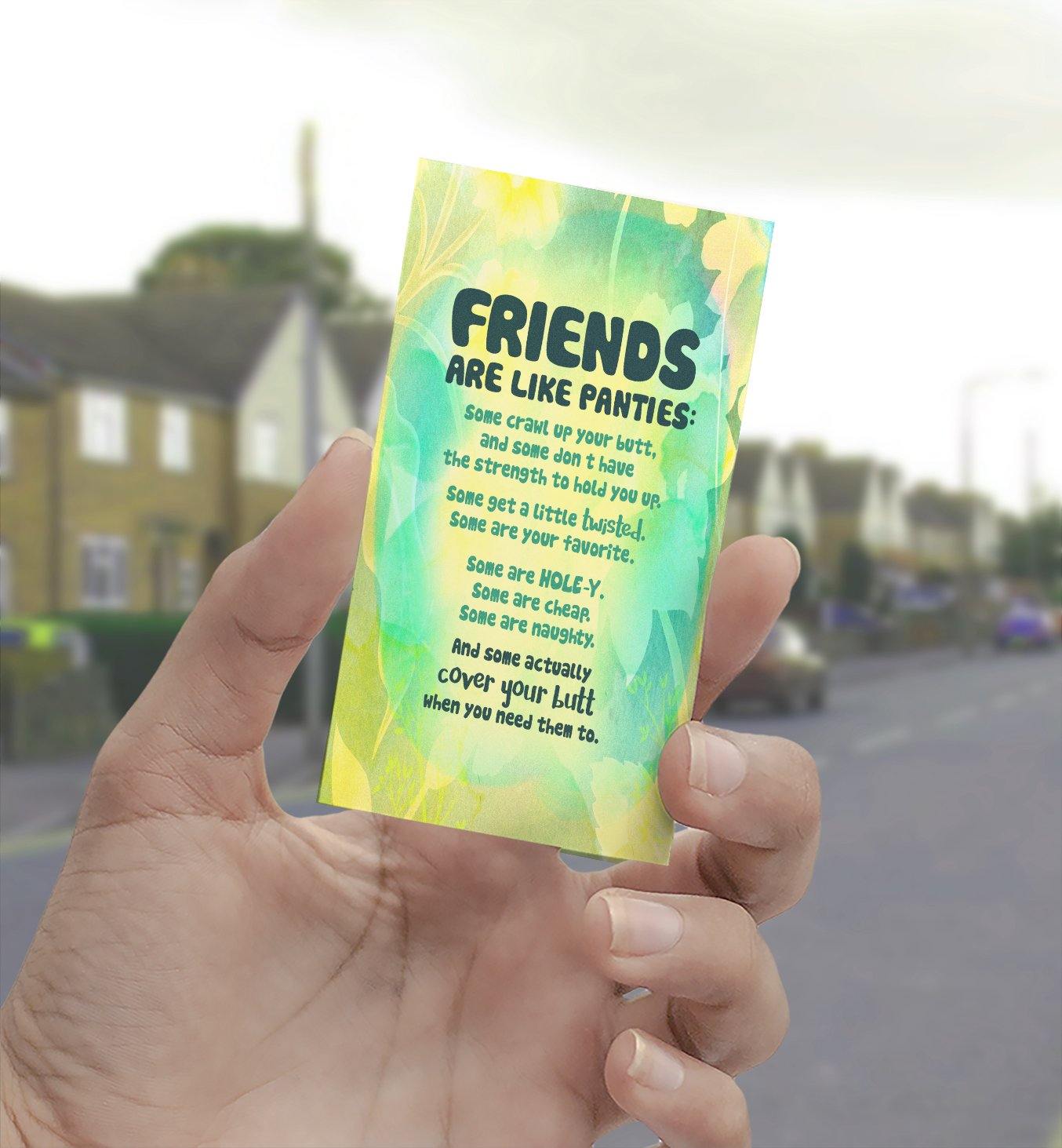 0907 Friends Are Like Panties Art - deloresartcanada