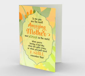1129.You Are The Most Amazing Mom  Card by DeloresArt