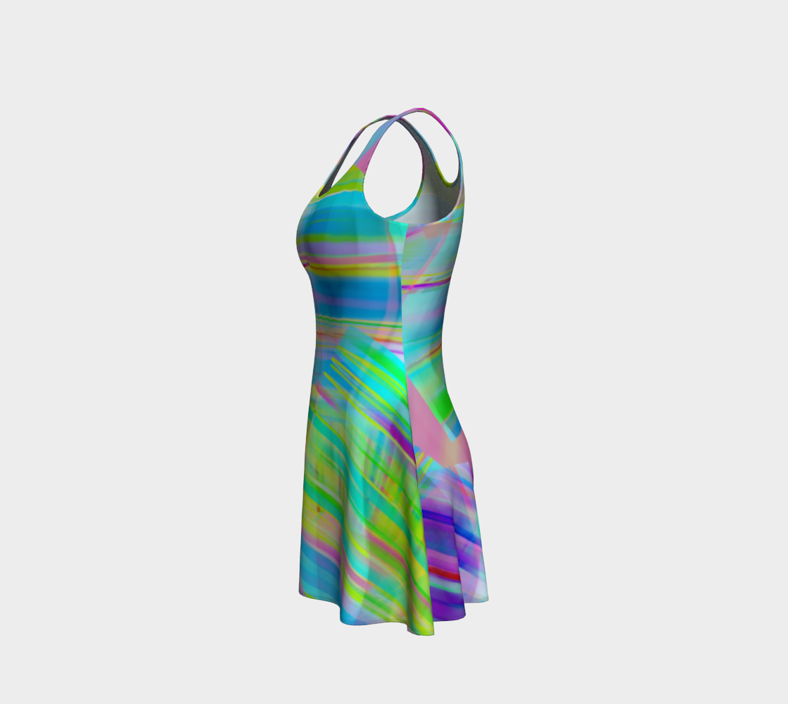 Tartan Cliffs Blues Dress by Deloresart