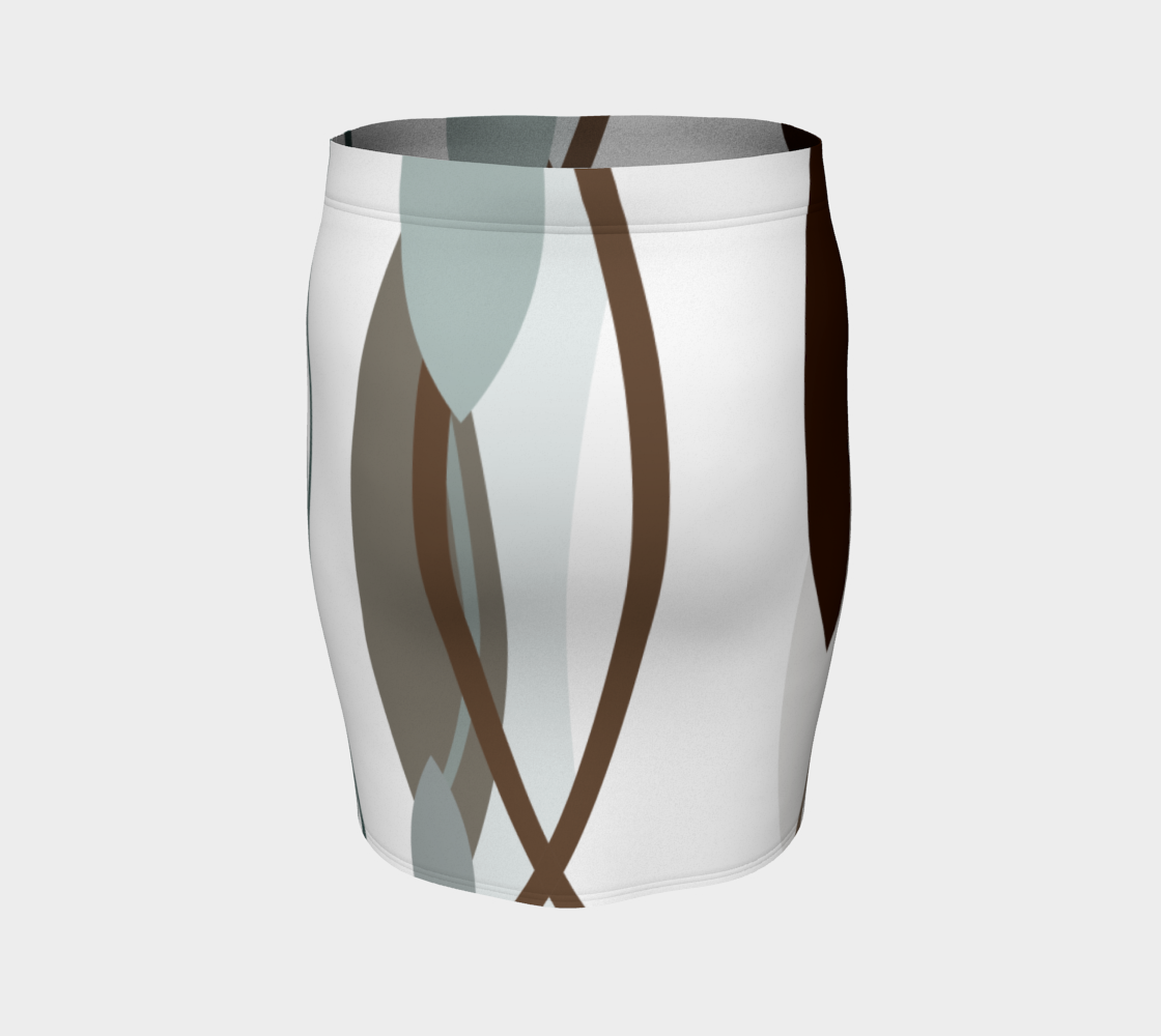 Side by Side Fitted Skirt by Deloresart - deloresartcanada