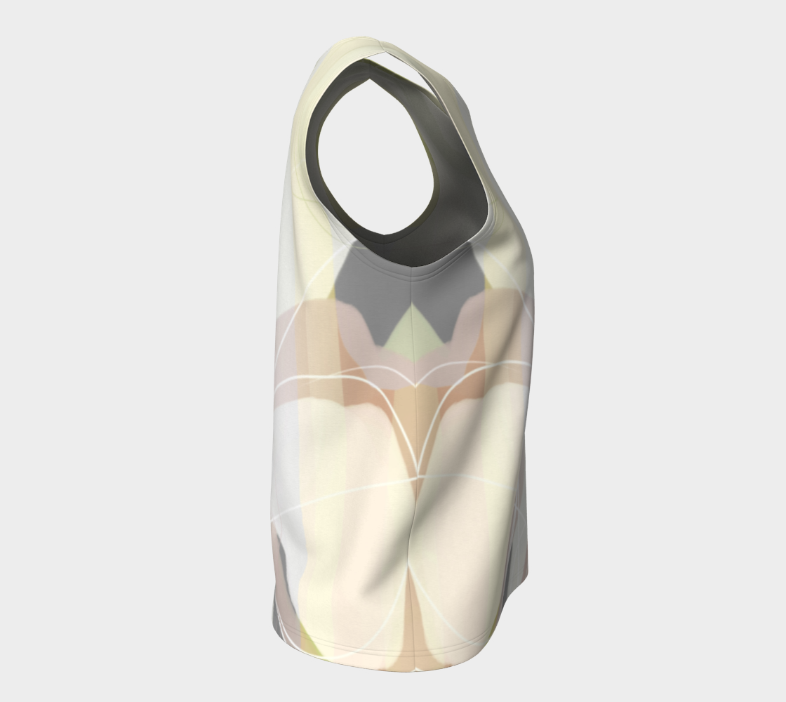 Shenanigans  Loose Tank by Deloresart Soft Yellows - deloresartcanada