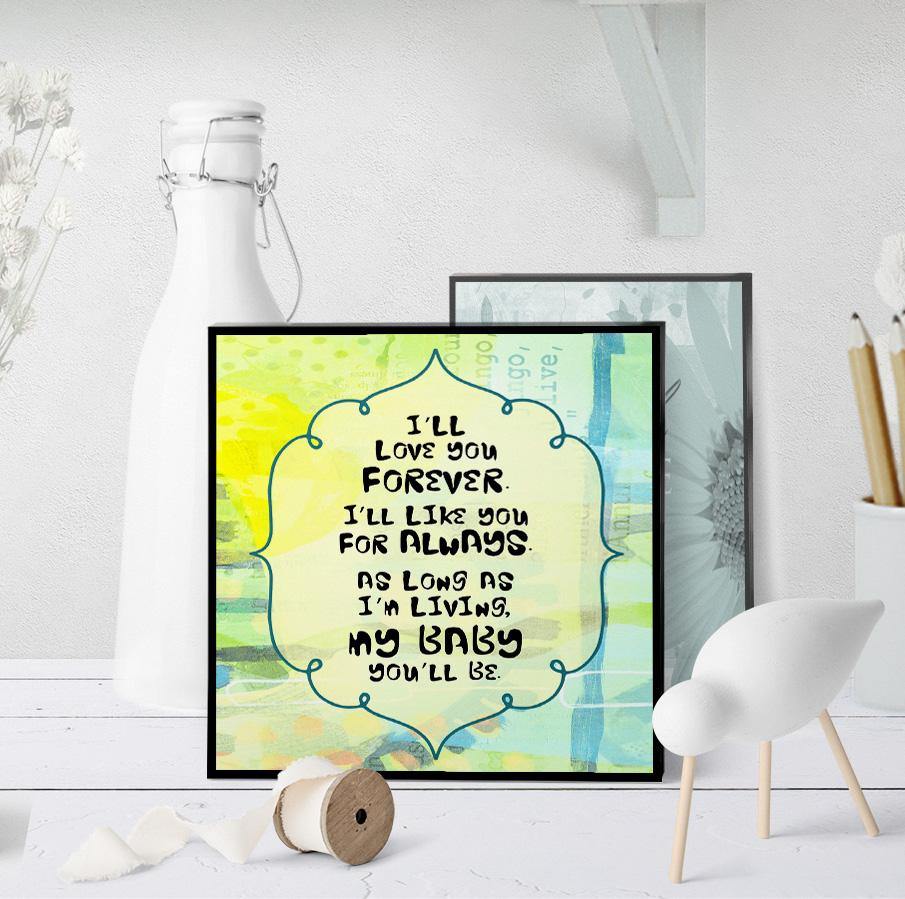 0914 I'll Love You Forever Art - deloresartcanada
