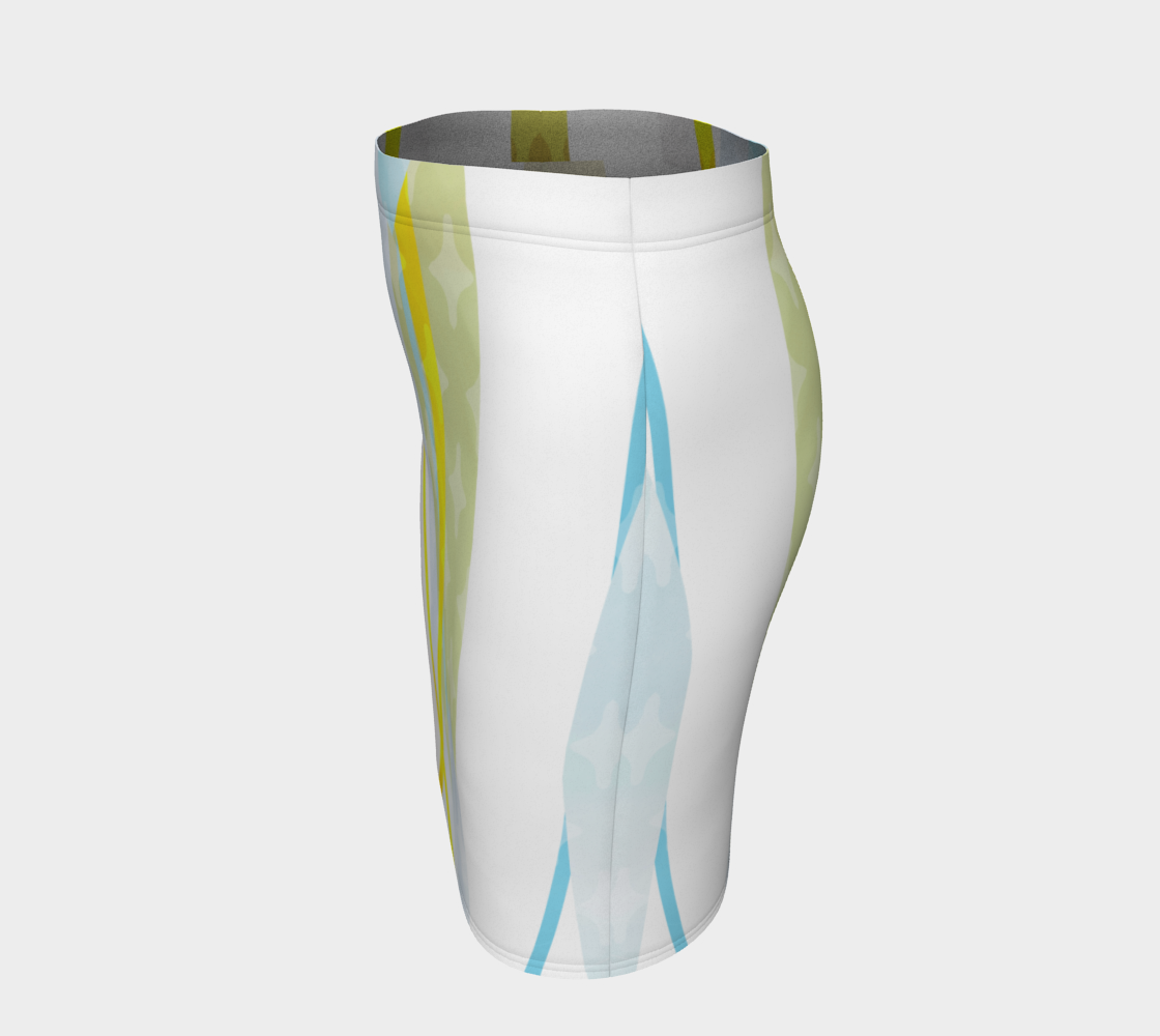 Side by Side Fitted Skirt by Deloresart - deloresartcanada