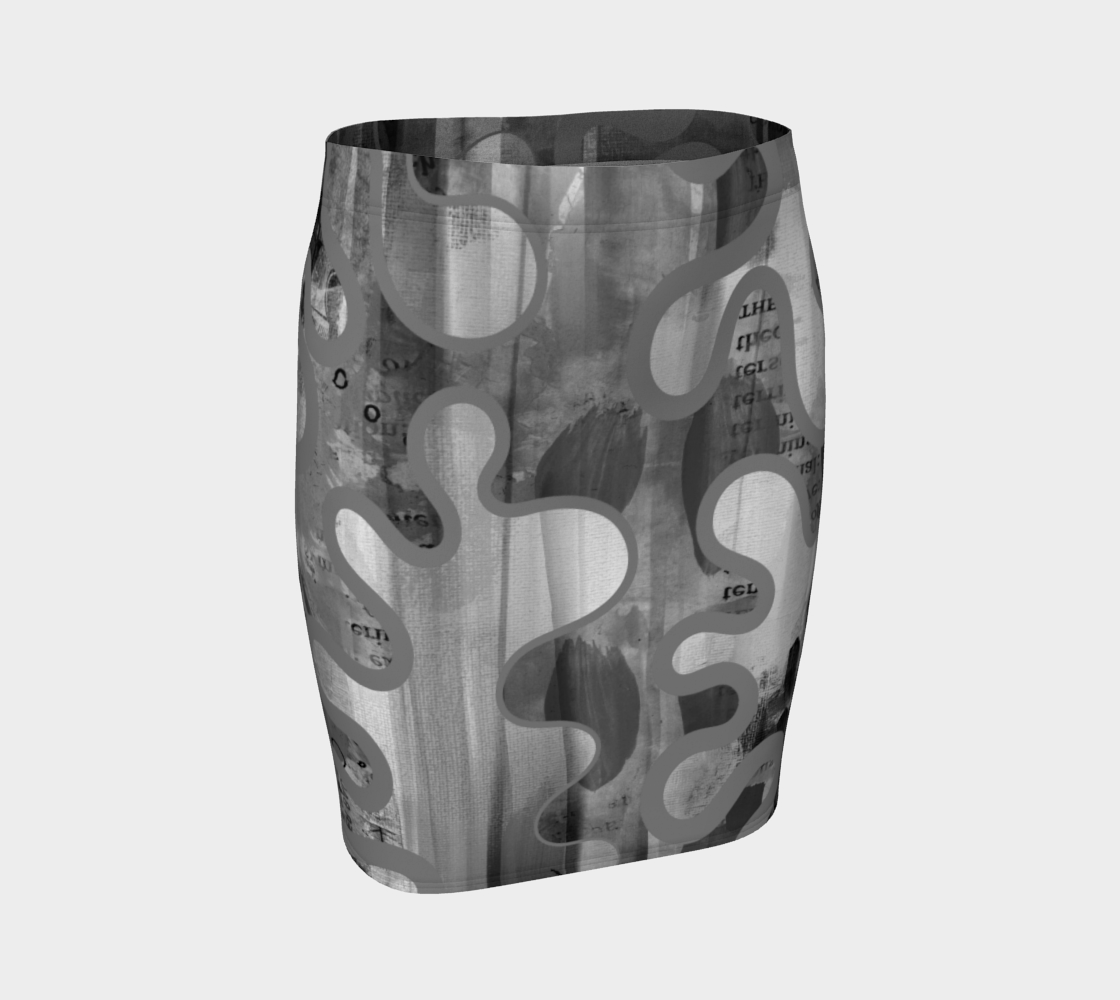 Sassy Serpentine Fitted Skirt by Deloresart - deloresartcanada
