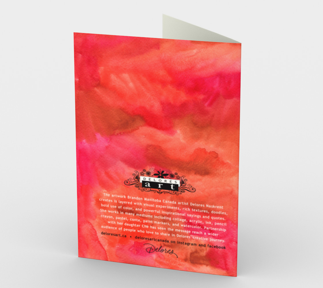 1424 It Takes Courage Card by Deloresart - deloresartcanada