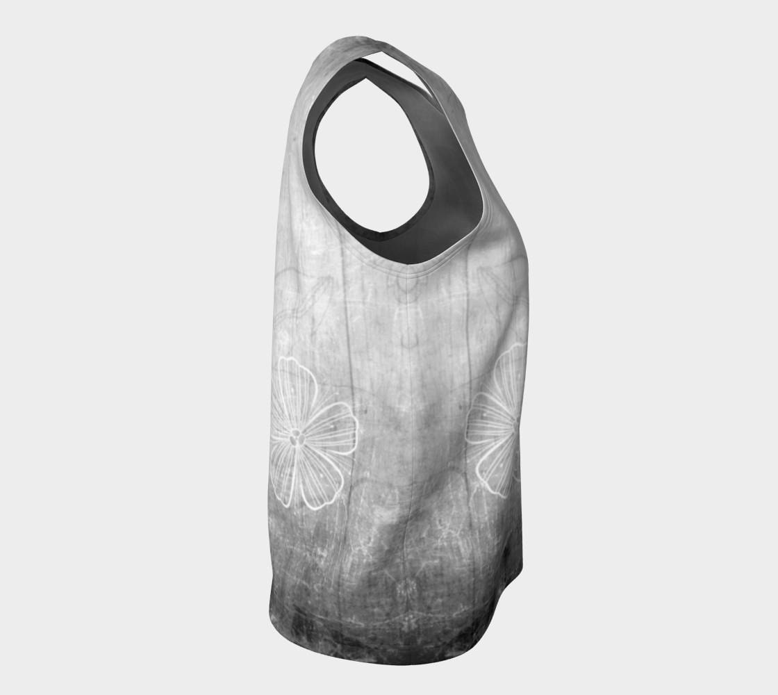 Bra Off Loose Tank by Deloresart in Grey - deloresartcanada
