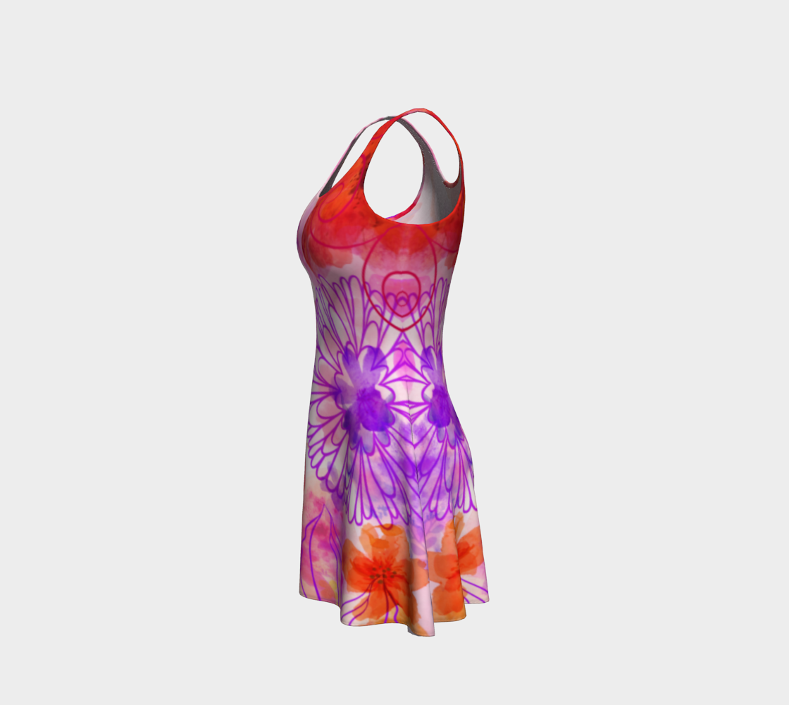 Bouquet of Dreams Flare Dress by Deloresart