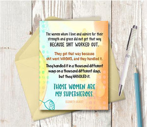 0952 Women I Love And Admire Note Card