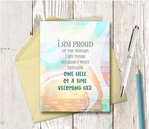 0955 Woman I Am Today Note Card