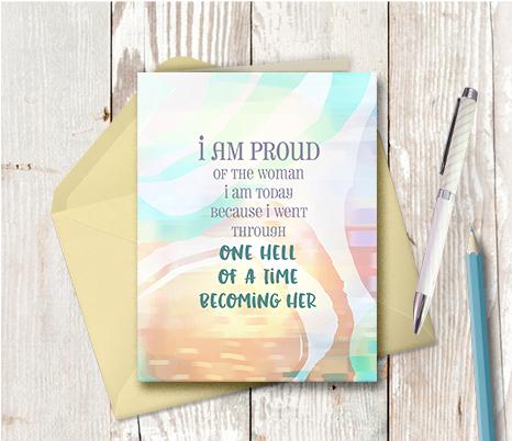 0955 Woman I Am Today Note Card