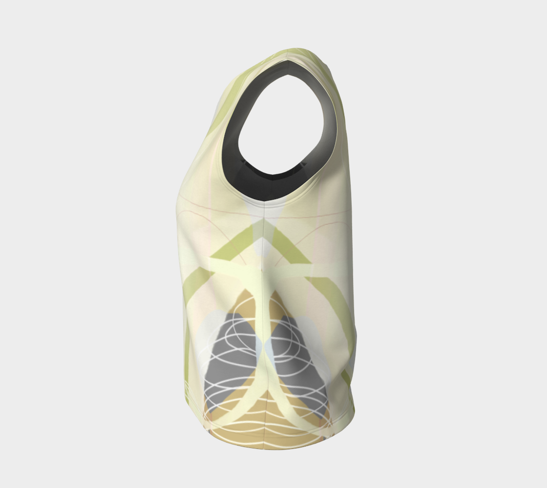 Shenanigans  Loose Tank by Deloresart Soft Yellows - deloresartcanada