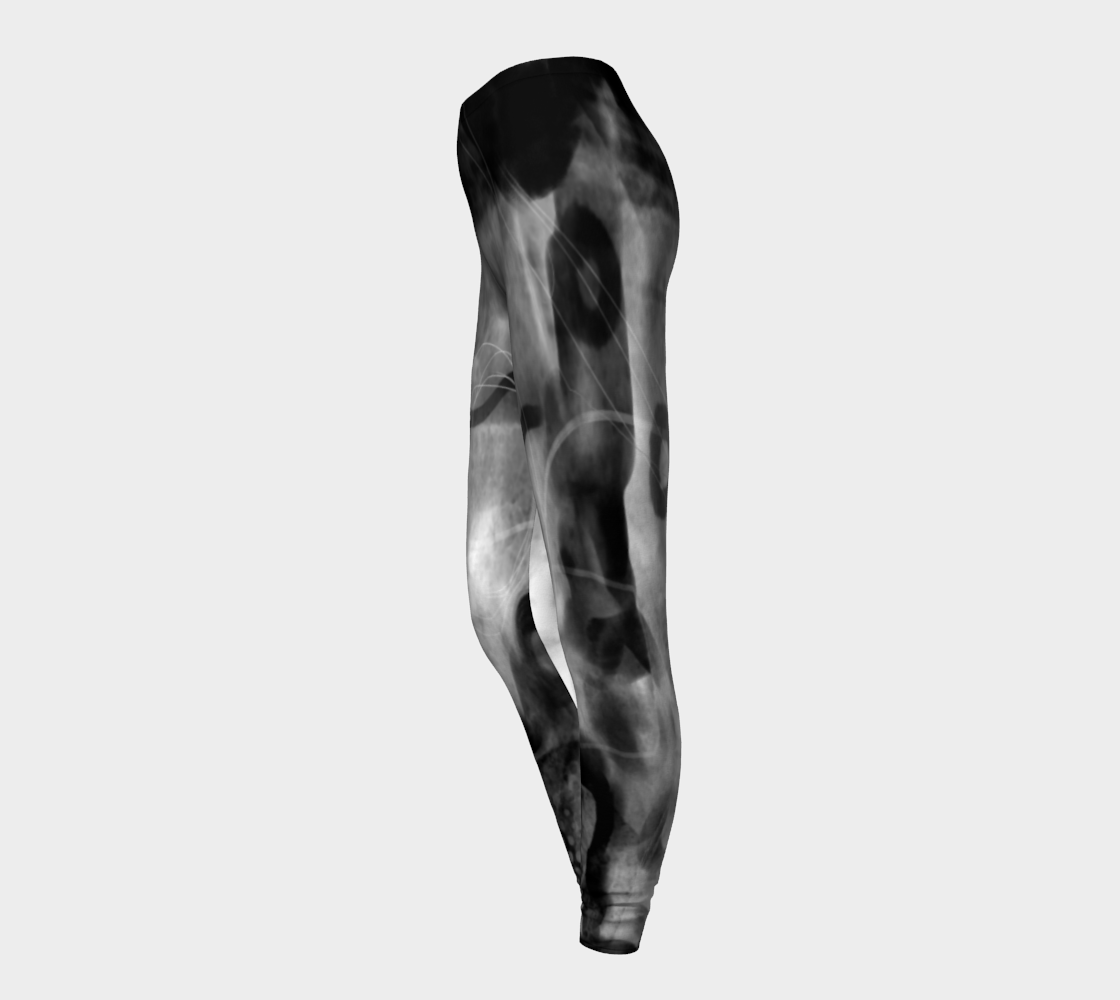 I Like My Coffee Black Leggings by Deloresart