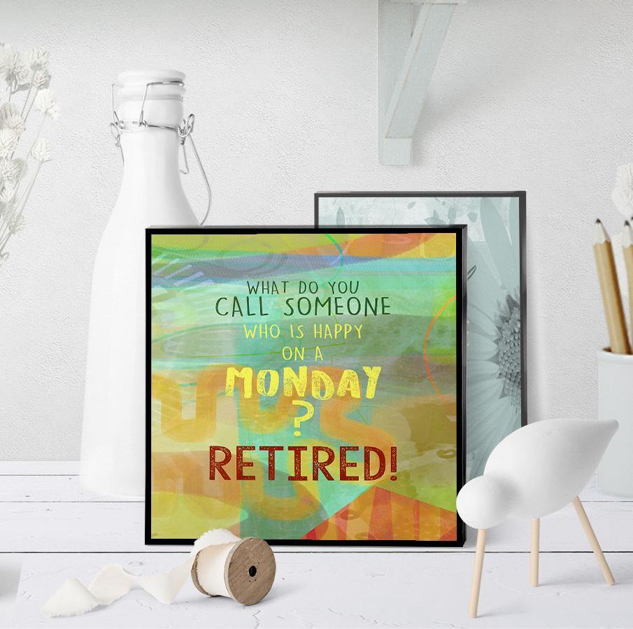 0960 Happy On Monday Retired Art - deloresartcanada