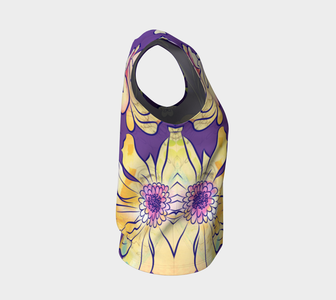 Francella Floret Loose Tank in Purples - deloresartcanada