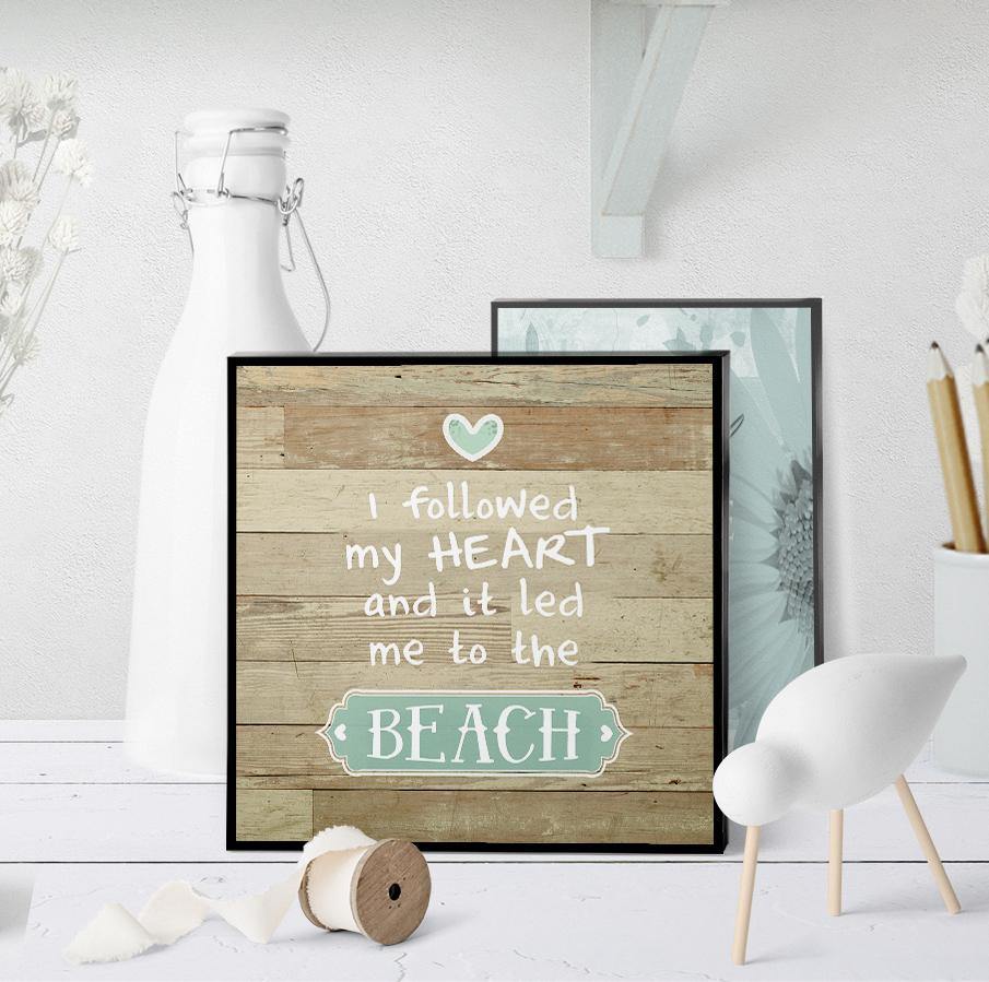 0968 Followed My Heart To The Beach Art - deloresartcanada