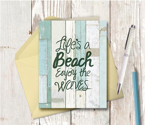 0970  Life is a Beach Note Card