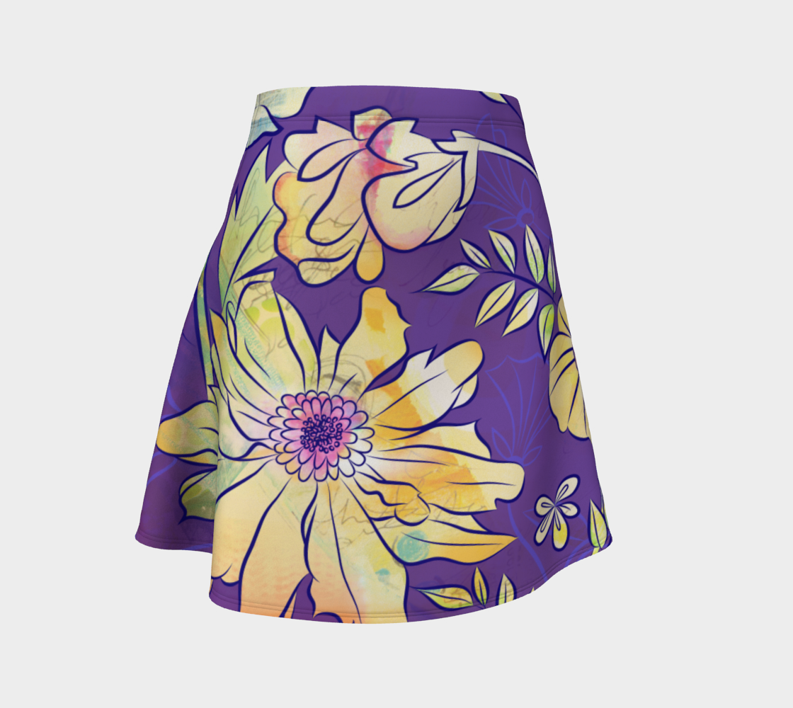 Francella Violet Flare Skirt by Deloresart