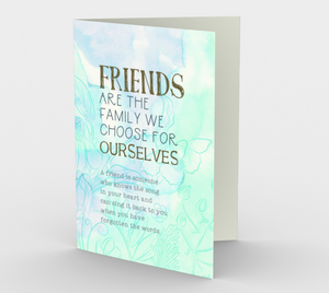 0082 Friends Are Family Card by DeloresArt - deloresartcanada