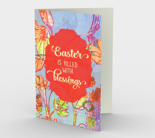 1163. Easter Blessings  Card by DeloresArt - deloresartcanada