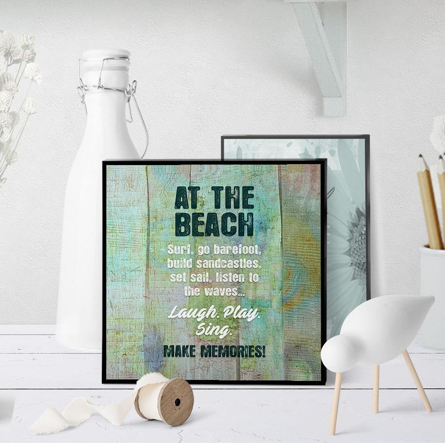 0983 At The Beach Art - deloresartcanada