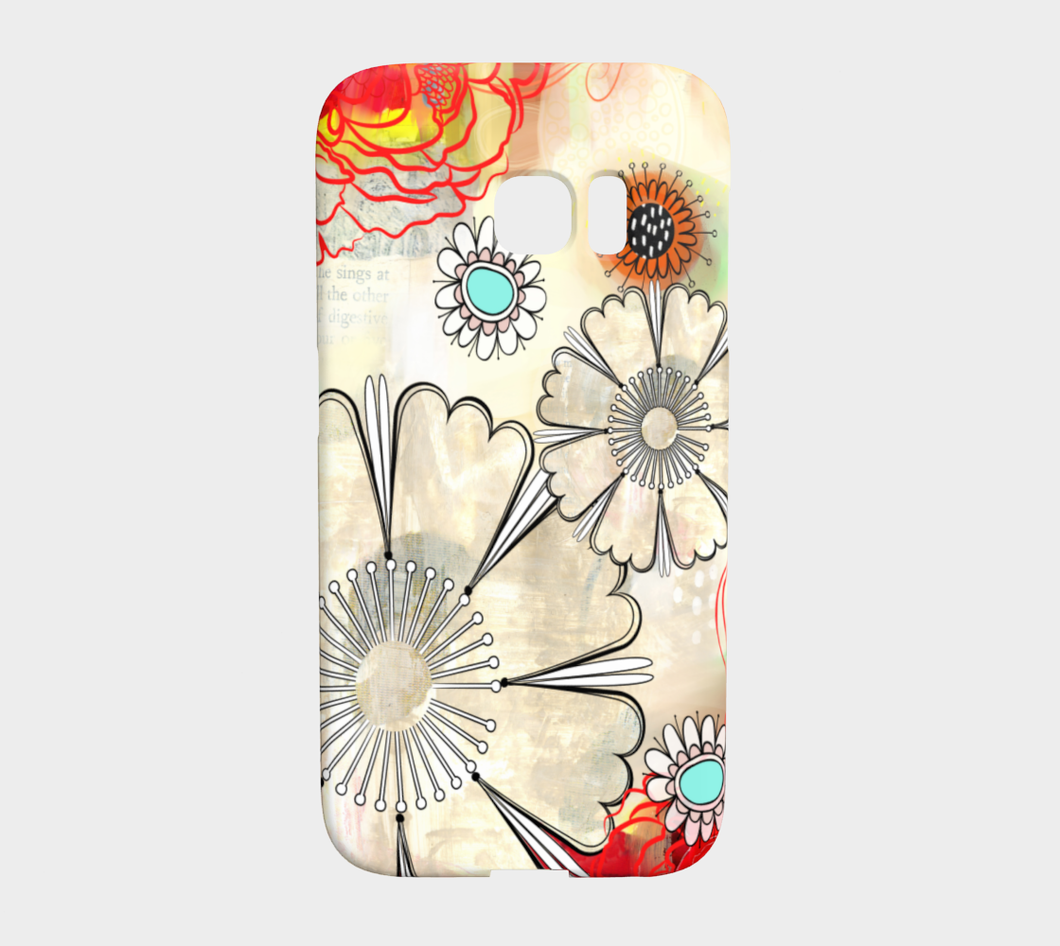 924  Floral Co Ordinate Device Case - deloresartcanada