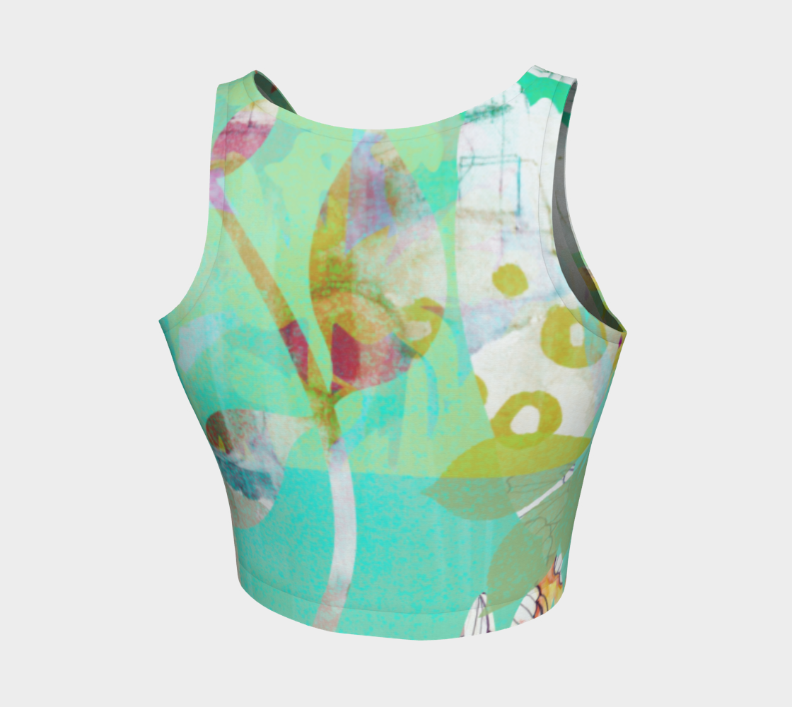 Abundant Forest Crop Top by Deloresart - deloresartcanada