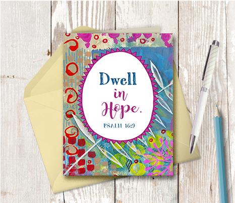 0988 Dwell In Hope Note Card