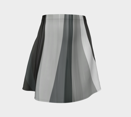 Bleached Beachwoord Grayscale Skirt by Deloresart