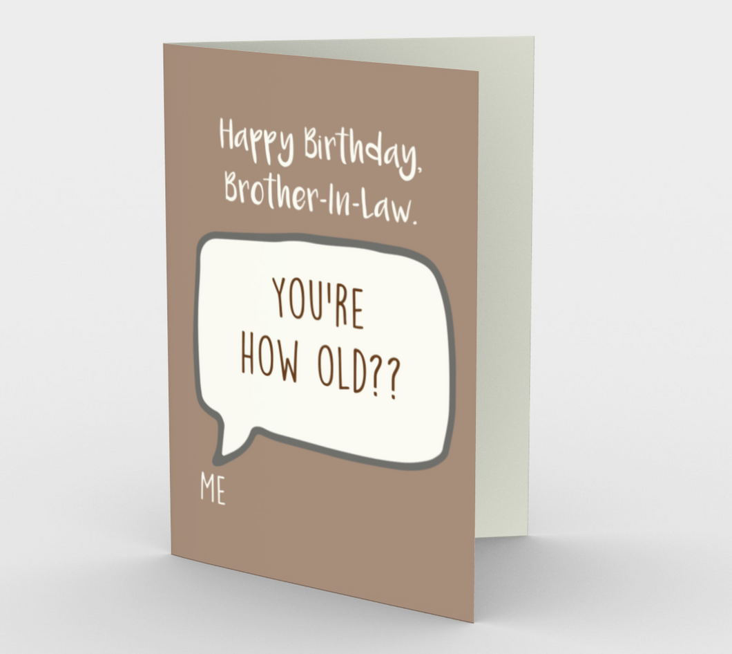 1279. Happy Birthday Brother-in-Law  Card by DeloresArt