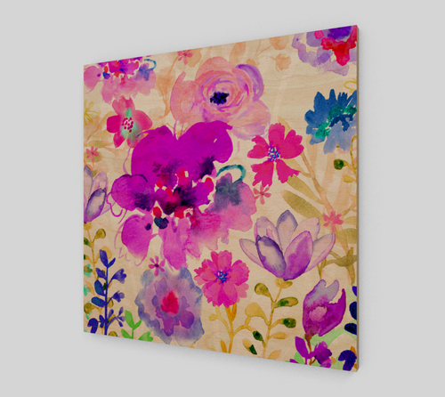 Magenta Floral - deloresartcanada