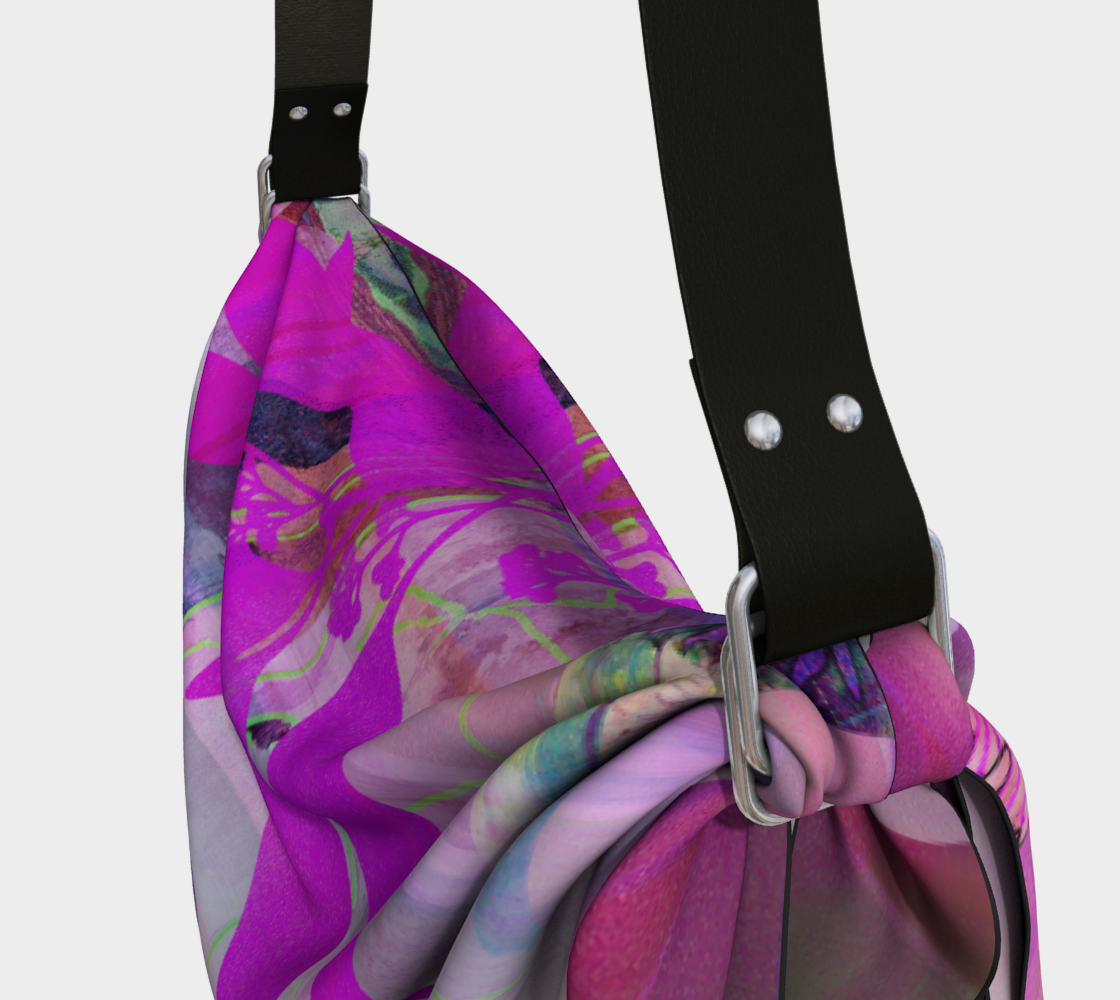 Verdant Island Magenta Origami Tote by Deloresart - deloresartcanada