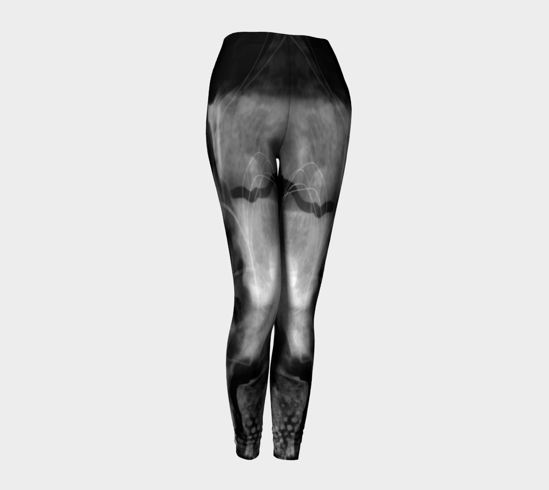 I Like My Coffee Black Leggings by Deloresart